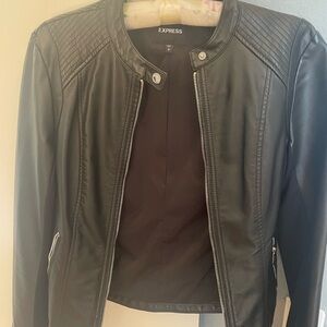 Express faux leather moto jacket- never worn
